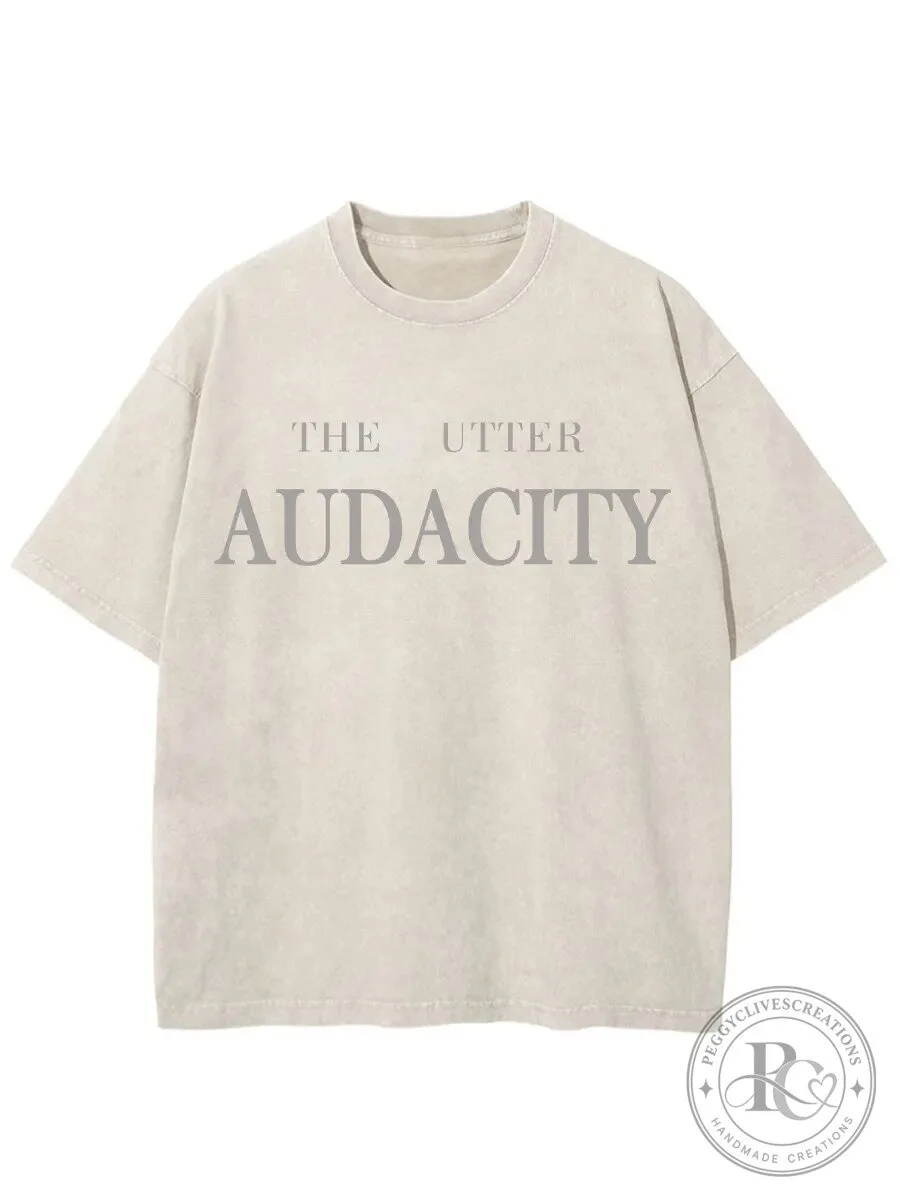 The Utter Audacity Washed Graphic Print Short Sleeve T-Shirt
