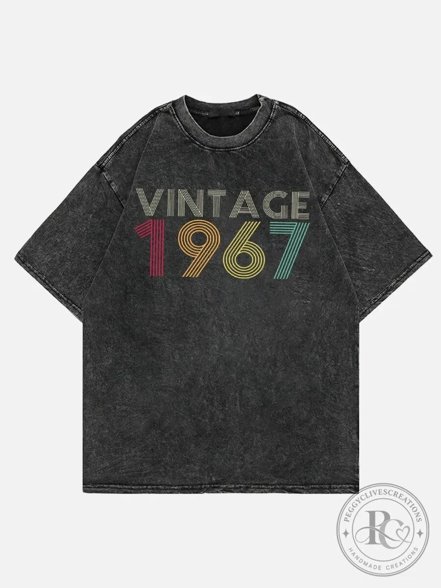 Vintage 1967 Washed Black Graphic T-Shirt